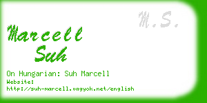 marcell suh business card